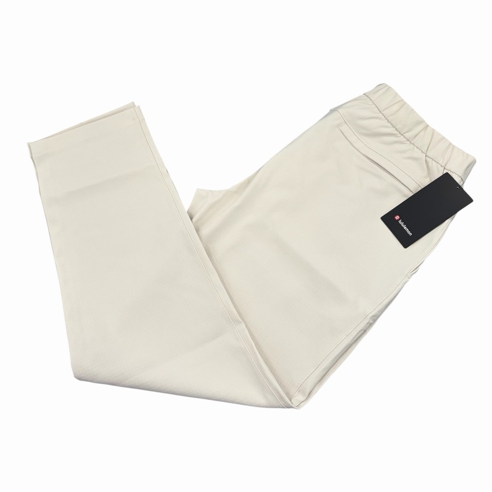 Lululemon Mens Ripstop Pull-On Trouser Regular‎ Pants Size XL Drawstring Beige